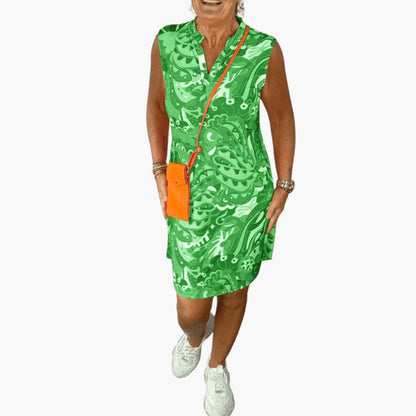 Ladies' Casual Floral Summer Dress with Pockets