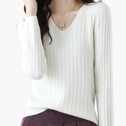 Cozy Women's Long Sleeve Crew Neck Knit Sweater