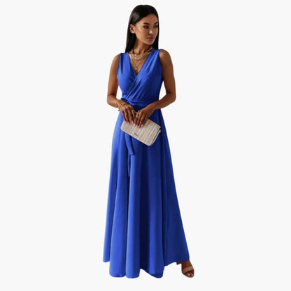 Ladies' Classic V-Neck Maxi Dress