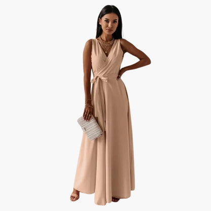 Ladies' Classic V-Neck Maxi Dress
