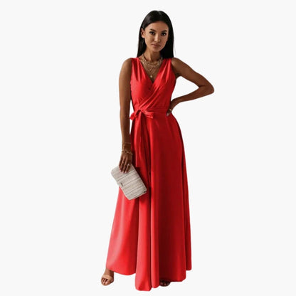 Ladies' Classic V-Neck Maxi Dress