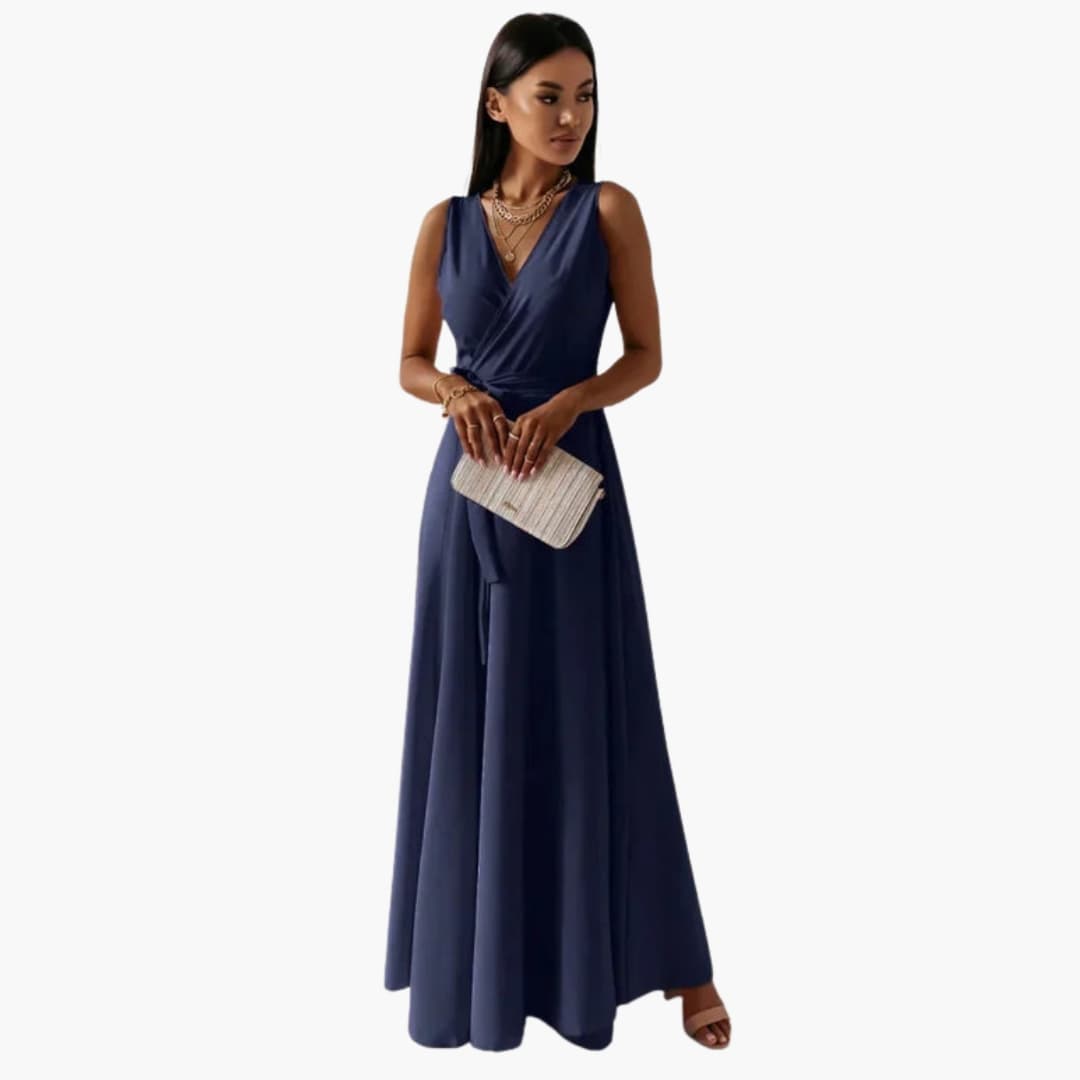 Ladies' Classic V-Neck Maxi Dress