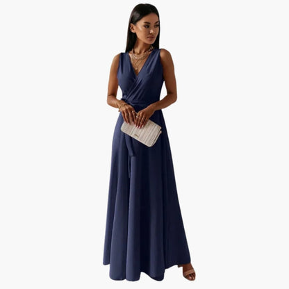 Ladies' Classic V-Neck Maxi Dress