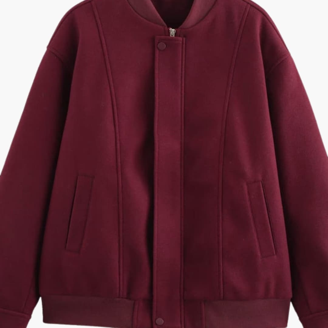 Ladies Sporty Zip Up Jacket with Pockets - Olytrend