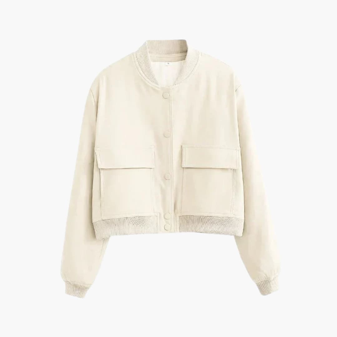 Soft Women's Velvet Bomber Coat