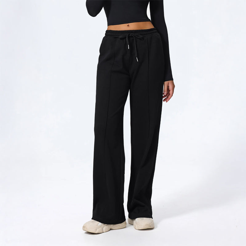Comfortable Wide Leg Drawstring Pants