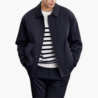 Women's Casual Bomber Jacket with Shawl Collar