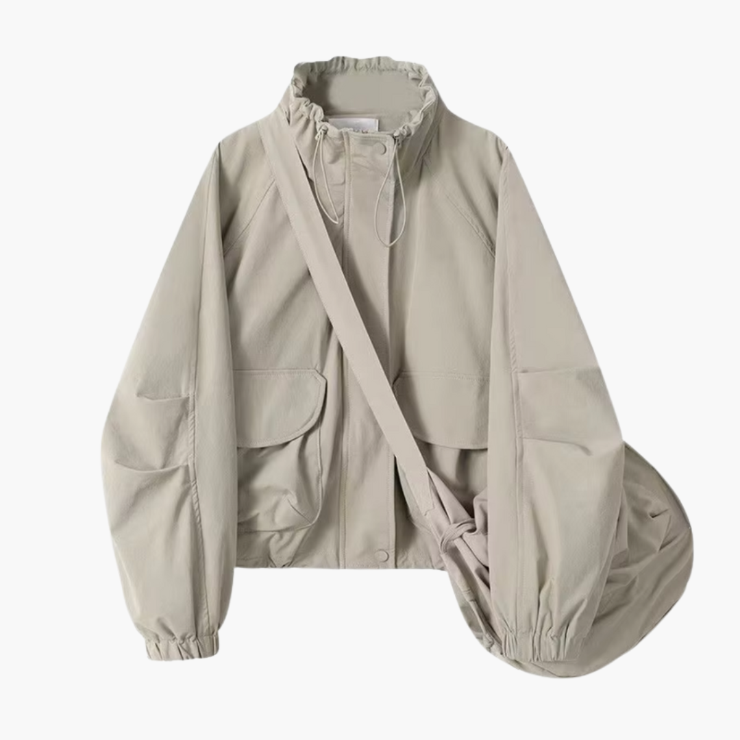 Ladies Water Resistant Lightweight Windbreaker Coat