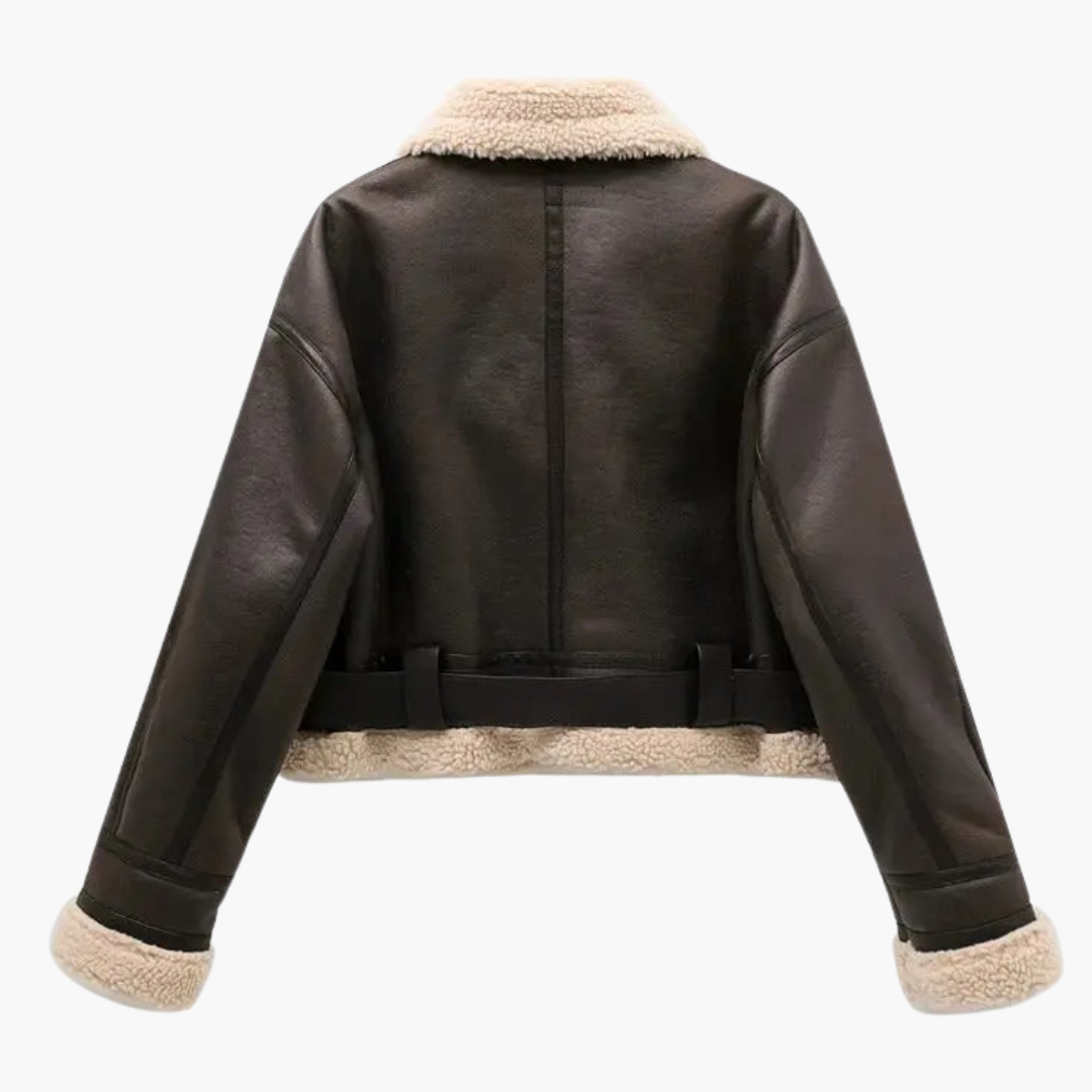 Ladies' Waterproof Zip Up Jacket with Adjustable Waist