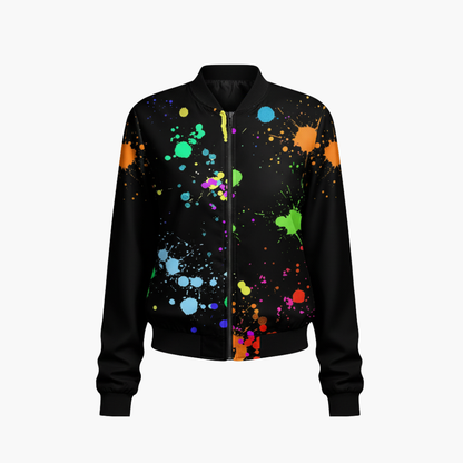 Ladies Graphic Flight Jacket - Olytrend