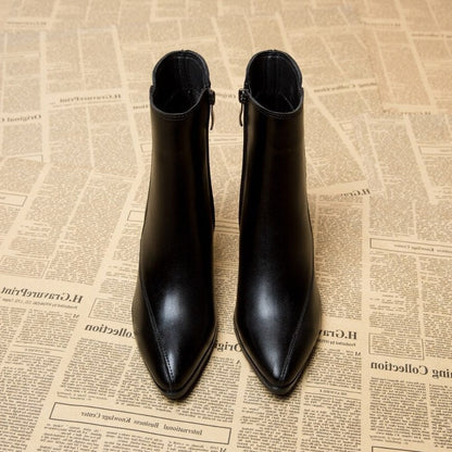Ladies Ankle Leather Boots