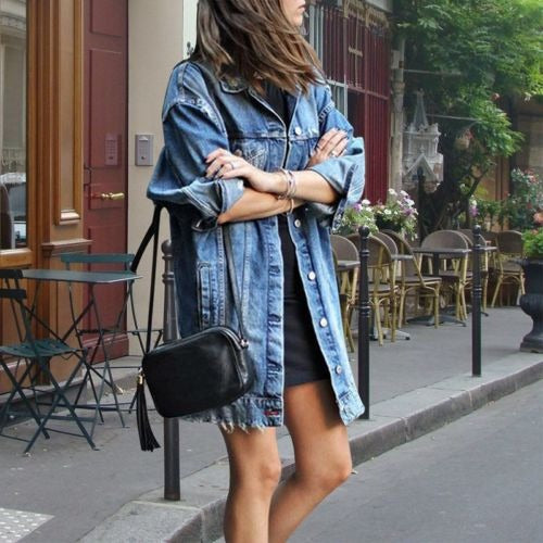 Relaxed Fit Women's Denim Jacket - Nocini