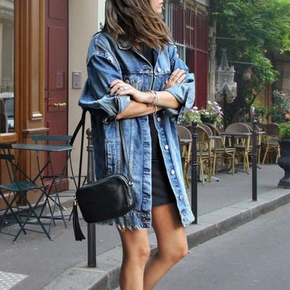 Relaxed Fit Women's Denim Jacket - Nocini