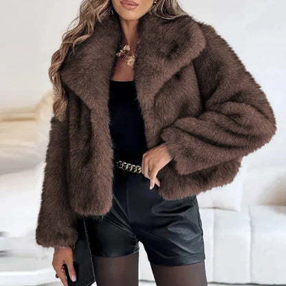 Luxe Faux Fur Short Women's Jacket