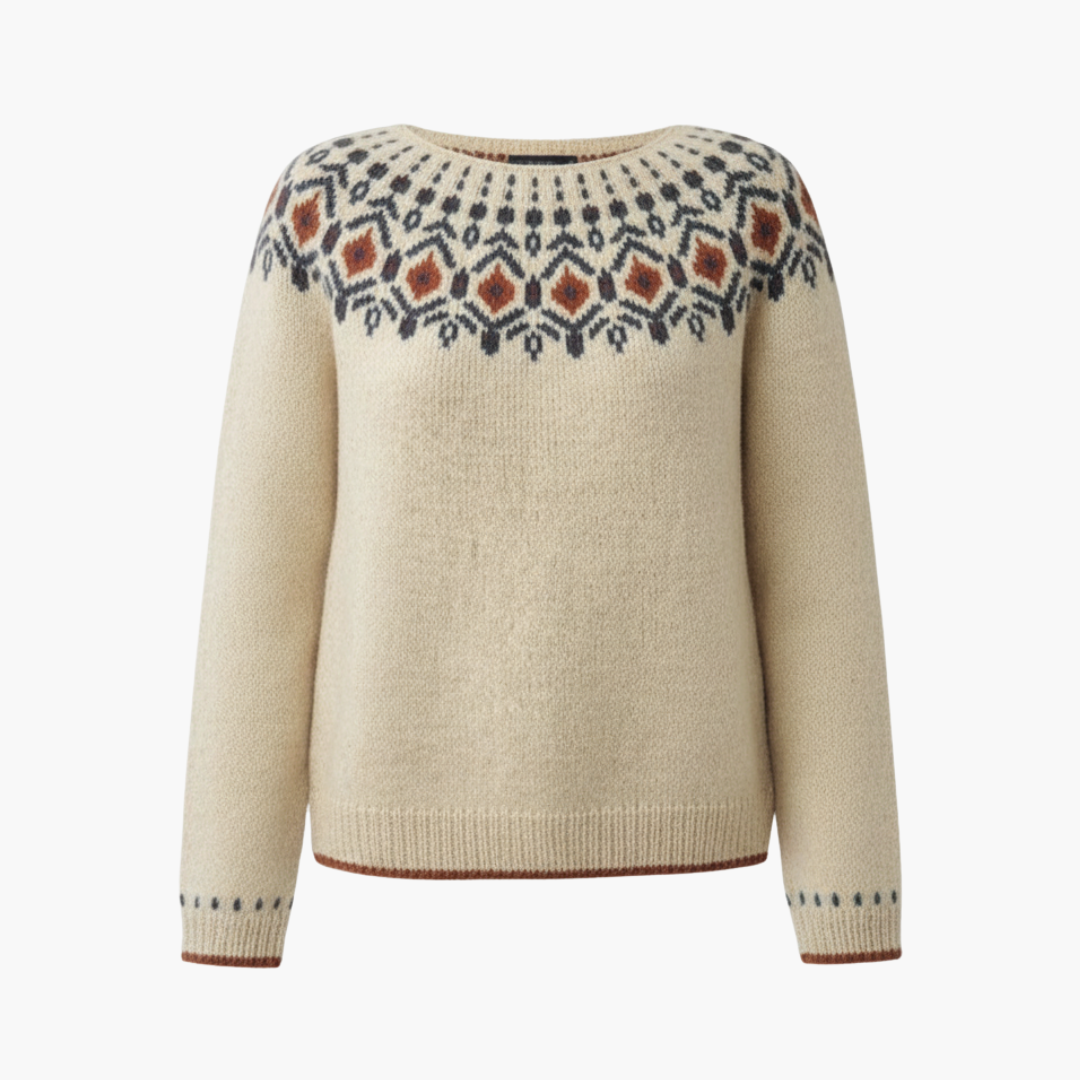 Fashionable Geometric Pattern Women's Sweater - Olytrend