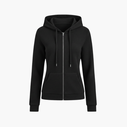 Ladies' Pullover Hooded Sweatshirt with Adjustable Hood - Olytrend