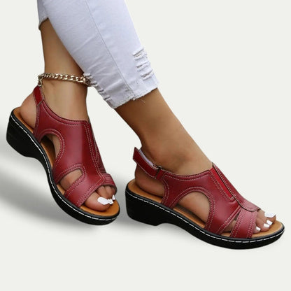 Soft Walking Sandals for Women with Low Heel