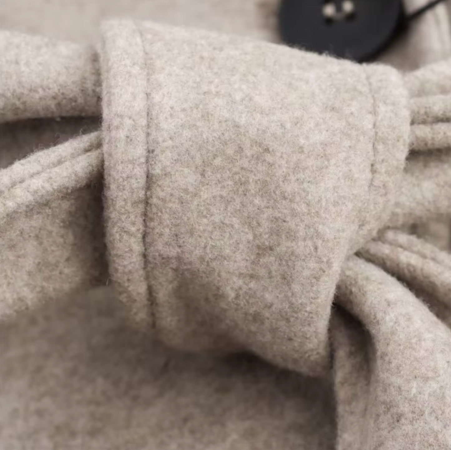 Classic Tan Trench Coat with Faux Fur Trim