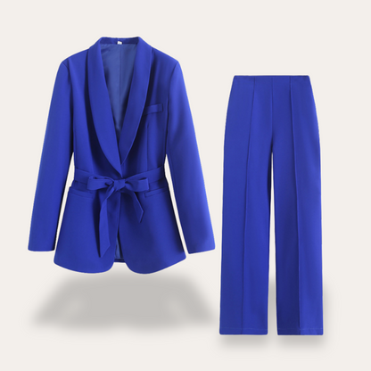 Elegant Ladies Suit Jacket and Trousers Pants Set