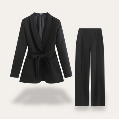 Elegant Ladies Suit Jacket and Trousers Pants Set