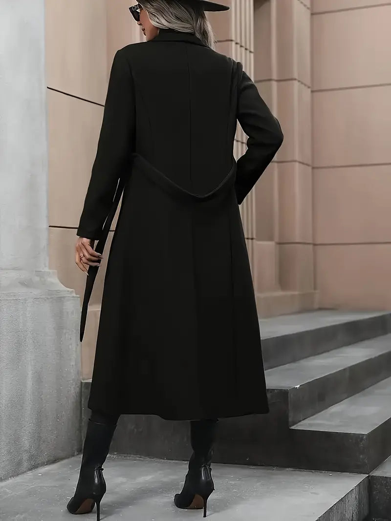 Classic Waterproof Winter Trench Coat with Belt