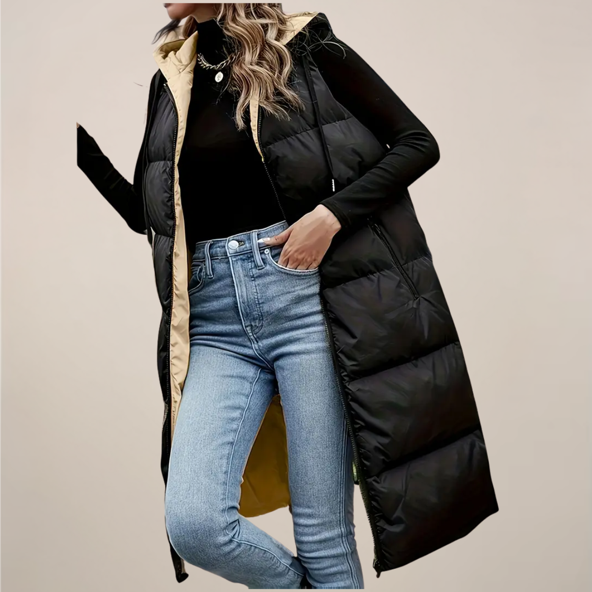 Warm Waterproof Puffer Vest for Women