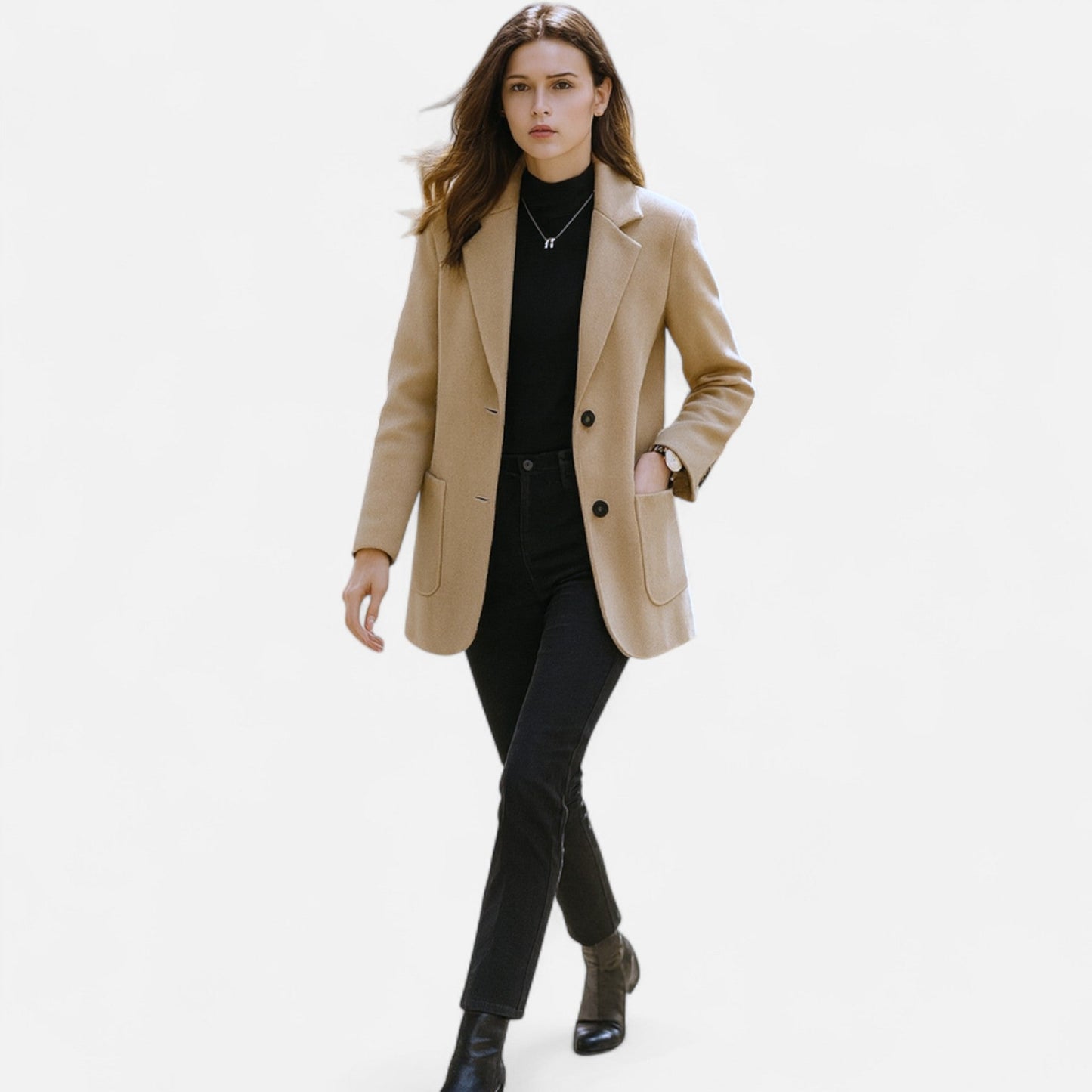 Elegant Ladies Blazer Jacket - Classic Fit Coat