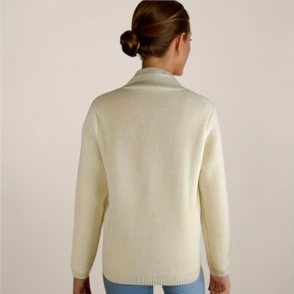 Soft Chunky Beige Sweater for Women