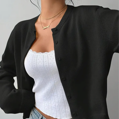Comfy Short Cardigan - Soft Knit for Women
