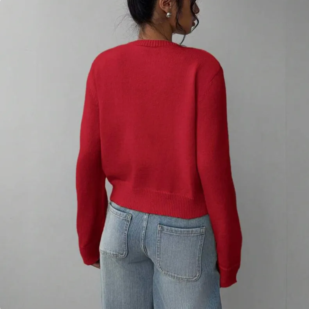 Comfy Short Cardigan - Soft Knit for Women