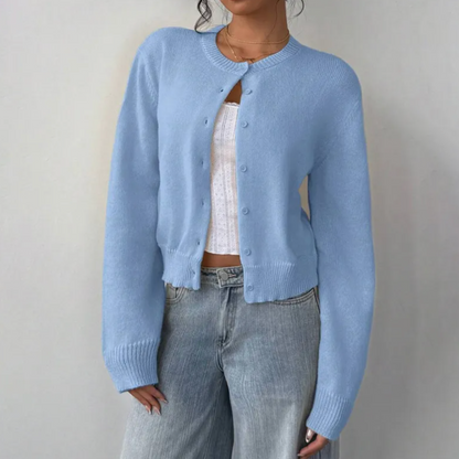 Comfy Short Cardigan - Soft Knit for Women