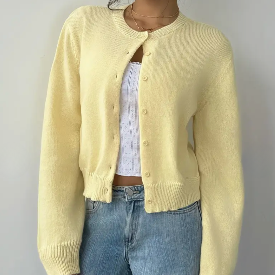 Comfy Short Cardigan - Soft Knit for Women
