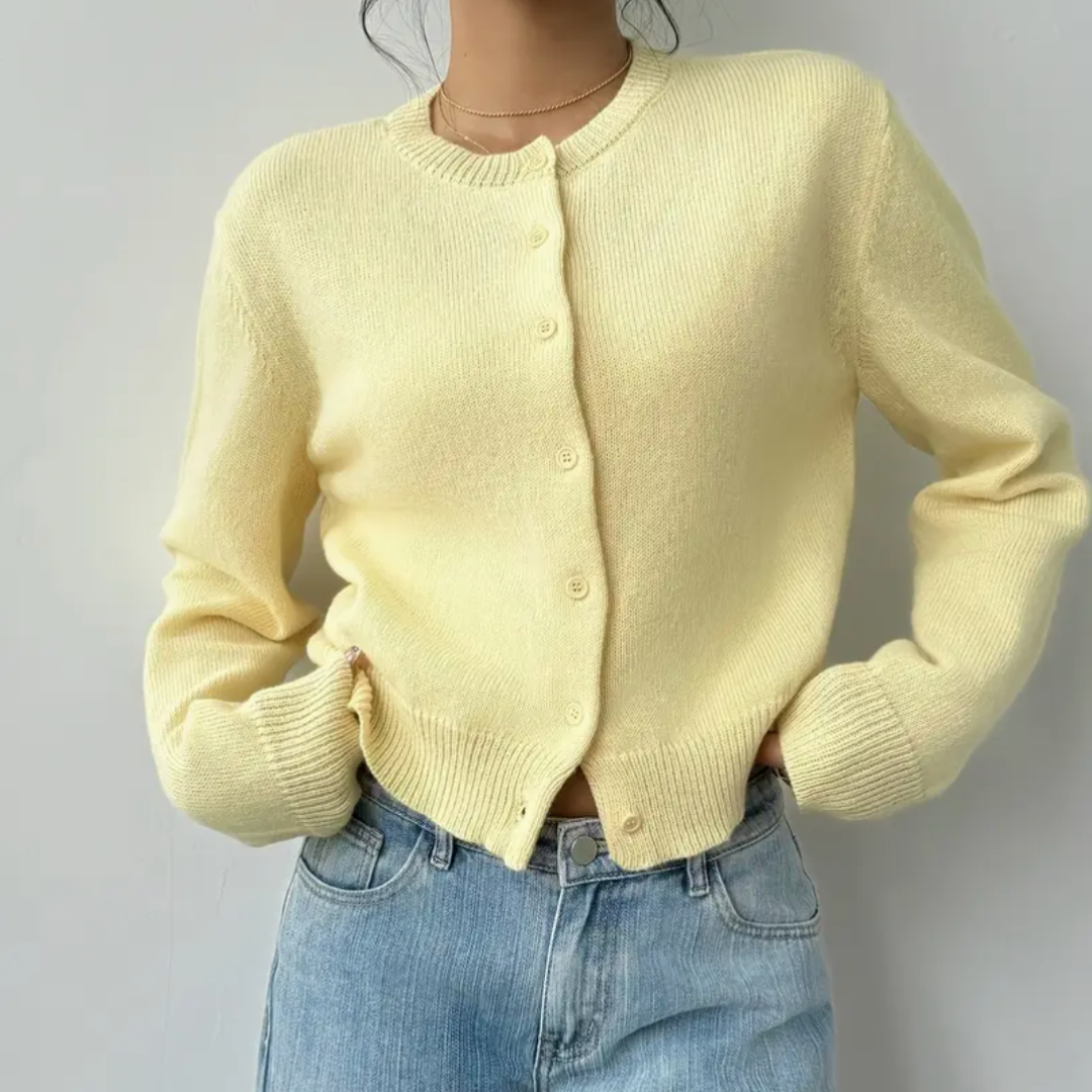 Comfy Short Cardigan - Soft Knit for Women