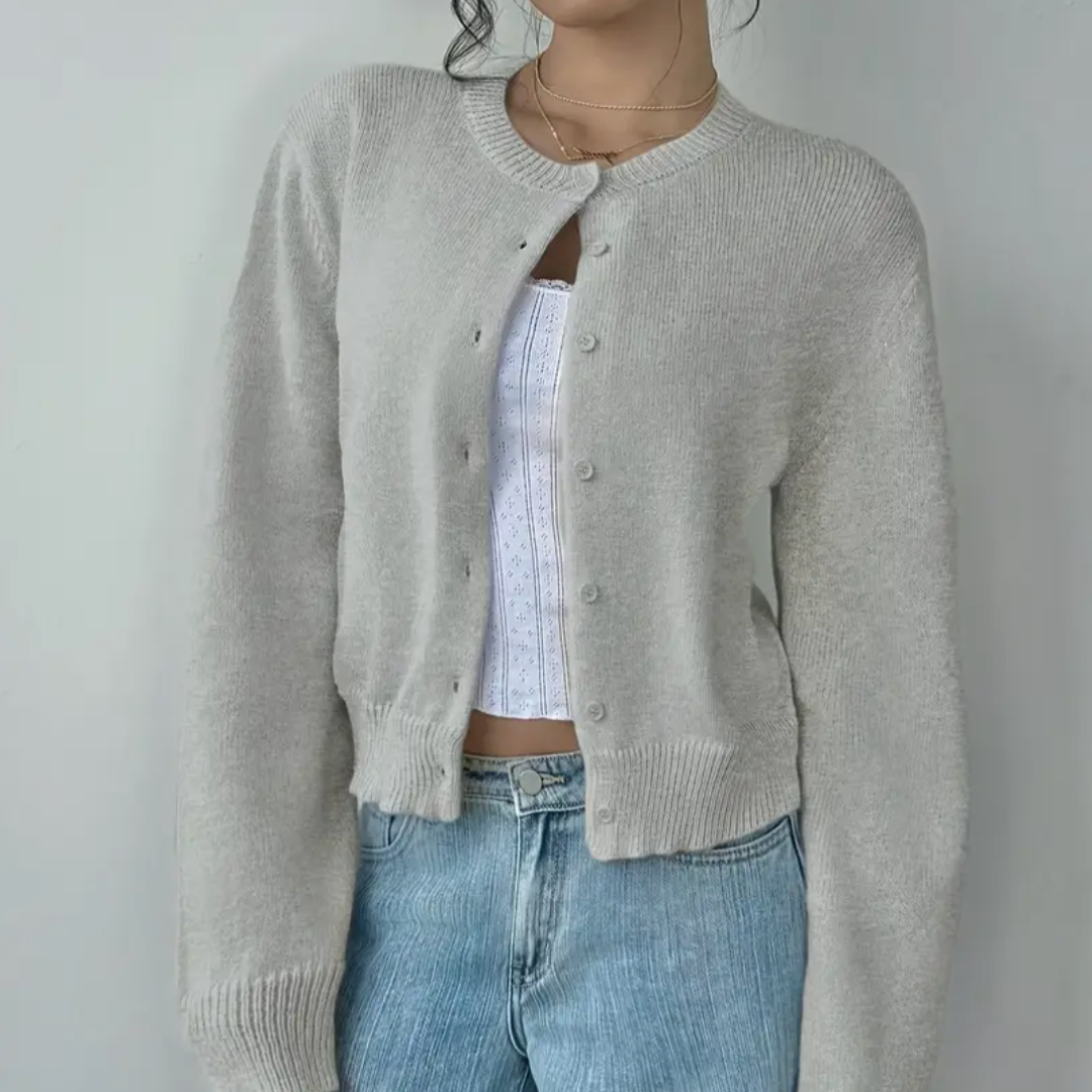 Comfy Short Cardigan - Soft Knit for Women