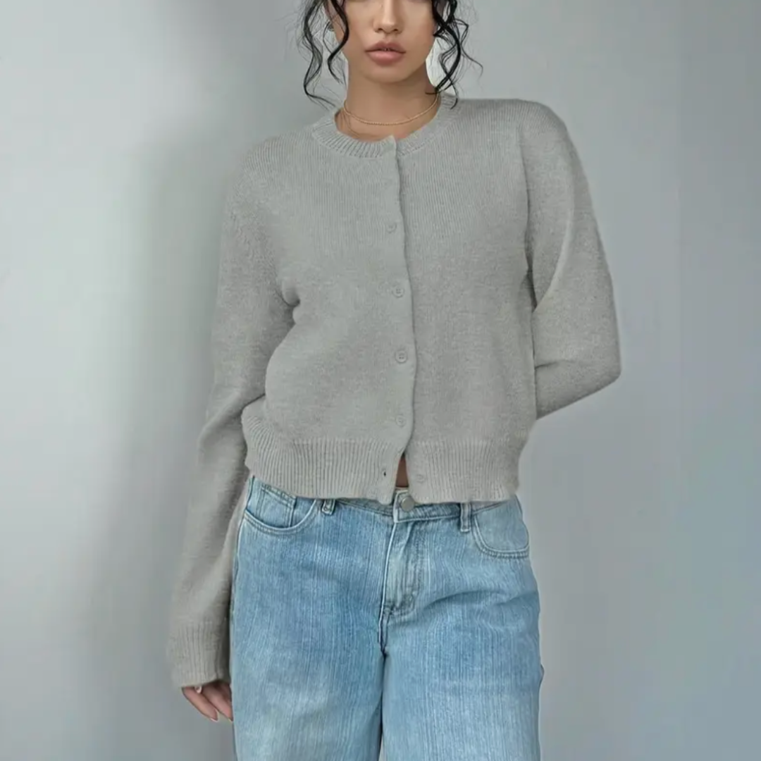 Comfy Short Cardigan - Soft Knit for Women