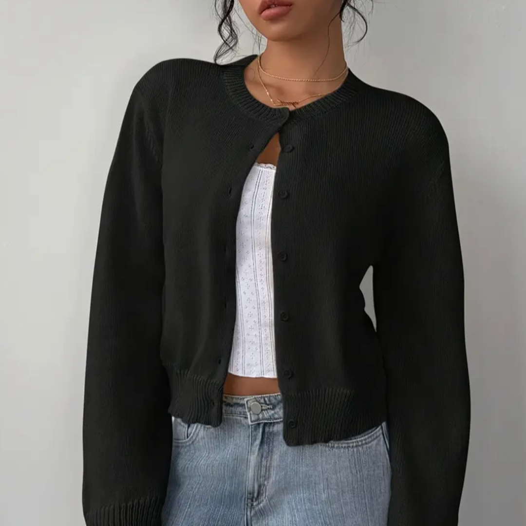 Comfy Short Cardigan - Soft Knit for Women