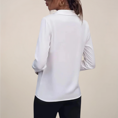 Elegant Classic Button Down Women's Blouse