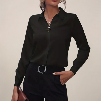 Elegant Classic Button Down Women's Blouse