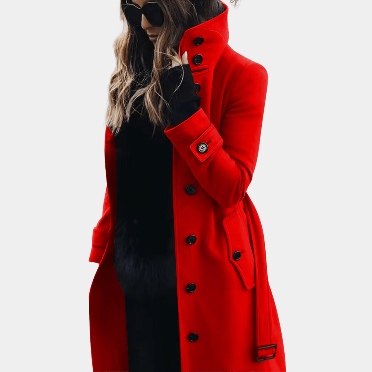 Classic Women's Trench Coat with Winter Warmth