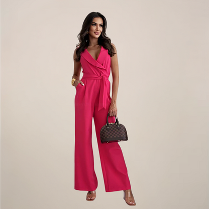 Elegant Strapless Flowy Jumpsuit for Women