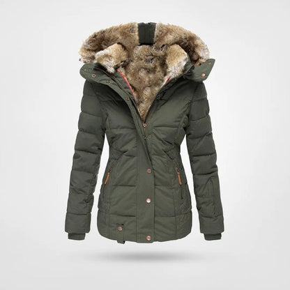 Warm Women's Faux Fur Puffer Coat