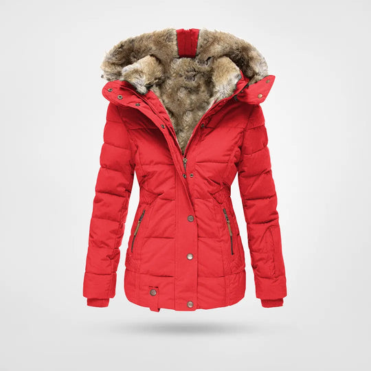 Warm Women's Faux Fur Puffer Coat
