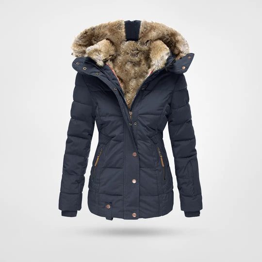 Warm Women's Faux Fur Puffer Coat