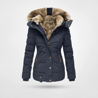 Warm Women's Faux Fur Puffer Coat