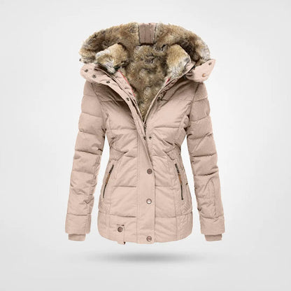 Warm Women's Faux Fur Puffer Coat