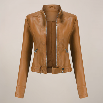 Classic Synthetic Leather Motorcycle Jacket