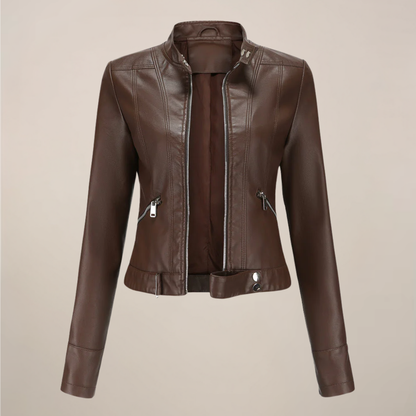 Classic Synthetic Leather Motorcycle Jacket