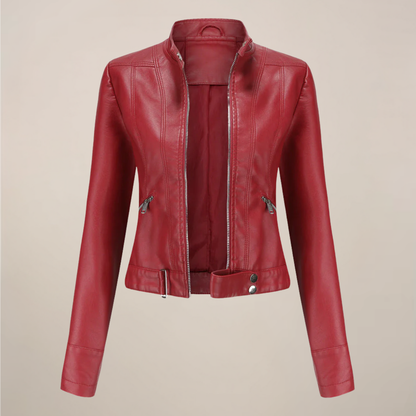 Classic Synthetic Leather Motorcycle Jacket
