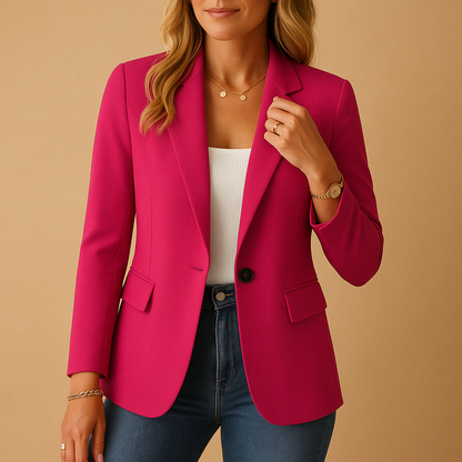 Slim Fit Ladies Blazer with Stretchy Fabric