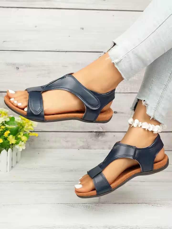 Comfortable Summer Toe Strap Heeled Sandals